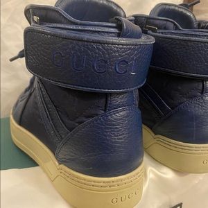 Gucci high-top sneaker, COLOR BLUE